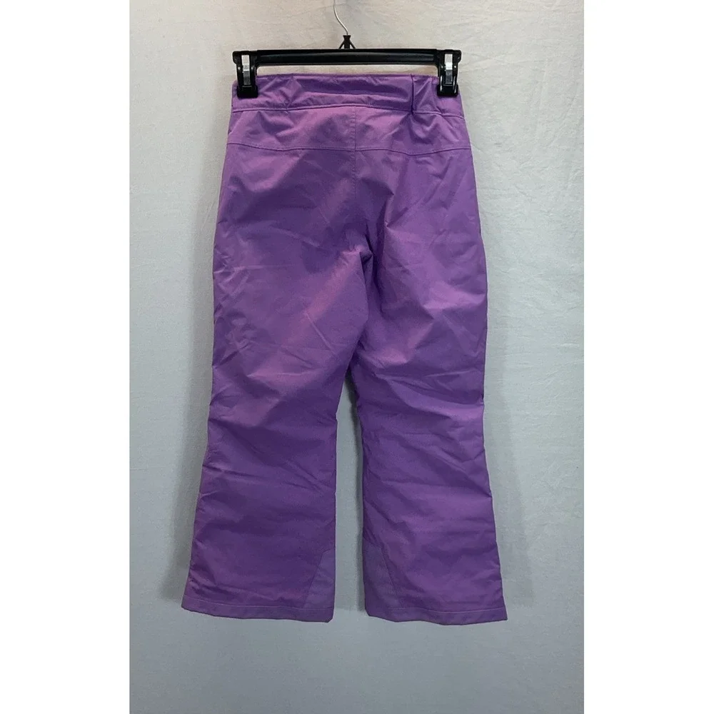 The North Face Snow Pants Girls Small 7/8 Purple DryVent‎ EZ Grow Insulated Ski